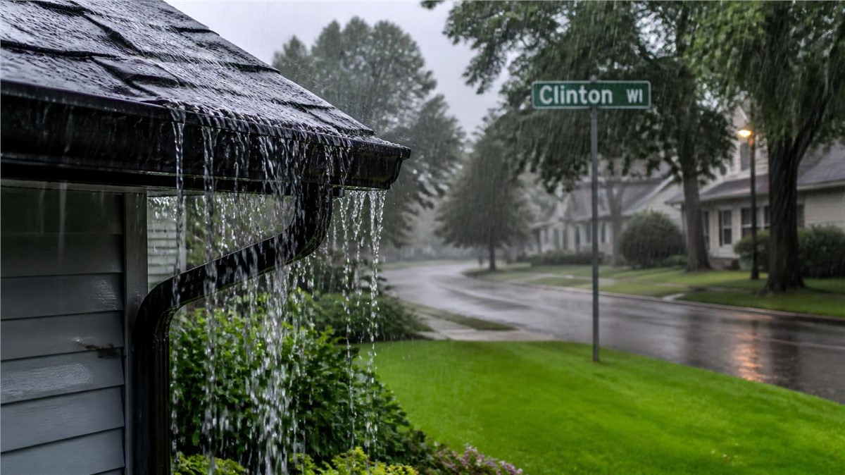 Water Overflowing Behind Gutters in Clinton, WI: What It Means
