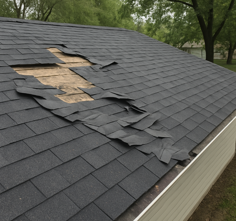 How High Winds Damage Roofs in Winnebago County