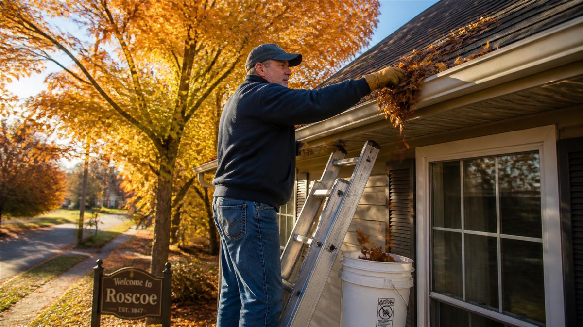 Fall Gutter Maintenance in Roscoe, IL: Preparing for Leaves and Ice