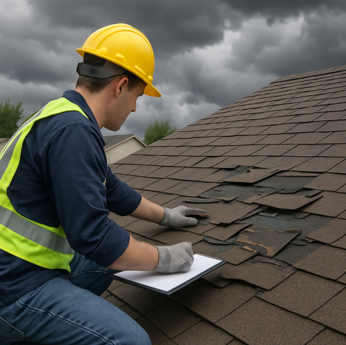 Roof inspection after storm