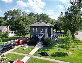 During Roof Replacement by Huskie Exteriors