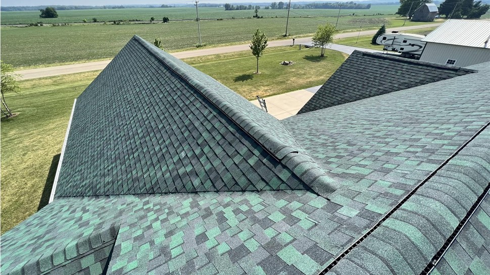 Roofing, Storm Damage Project in Chana, IL by Huskie Exteriors