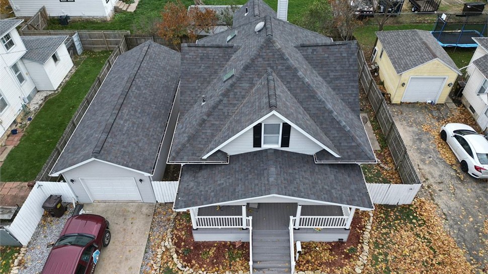 Gutters, Roofing Project in Rockford, Illinois by Huskie Exteriors