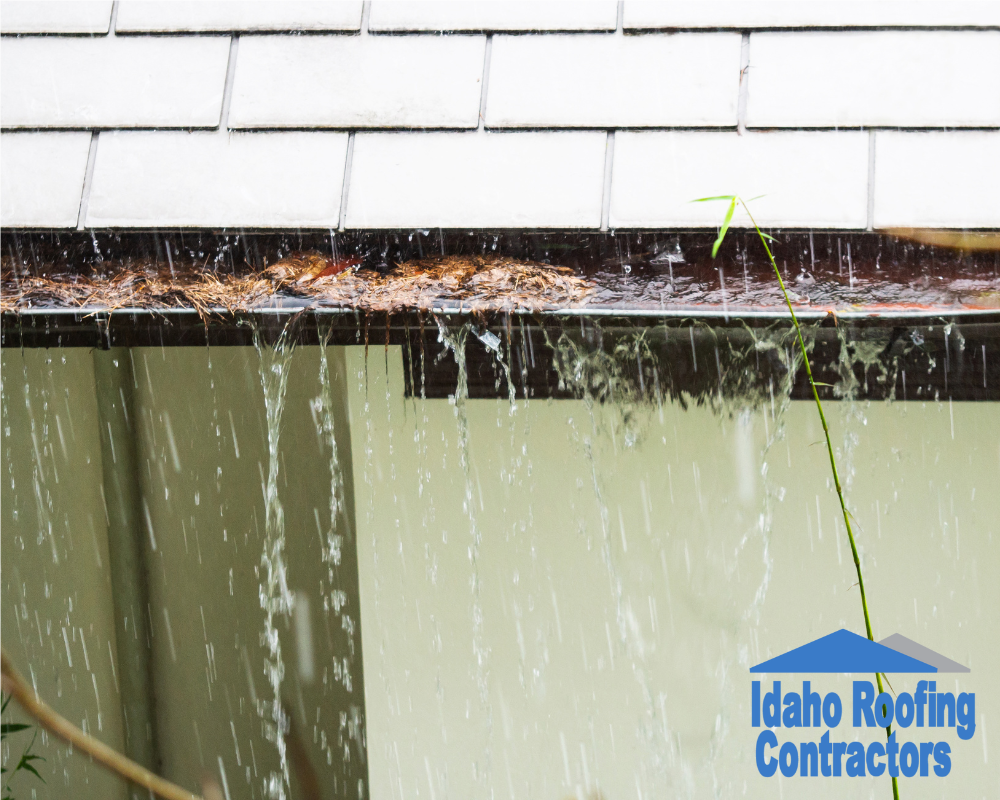clogged gutters idaho roofing contractors boise treasure valley experts 
