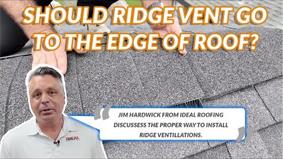 Video - Ridge Vent Installation Video 50