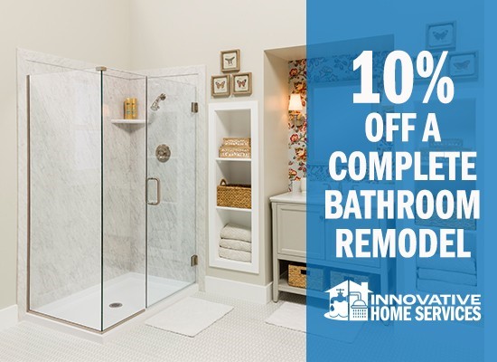 July offer 10% off bathroom remodels