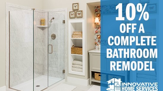 July offer 10% off bathroom remodels