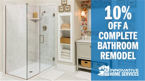 July offer 10% off bathroom remodels