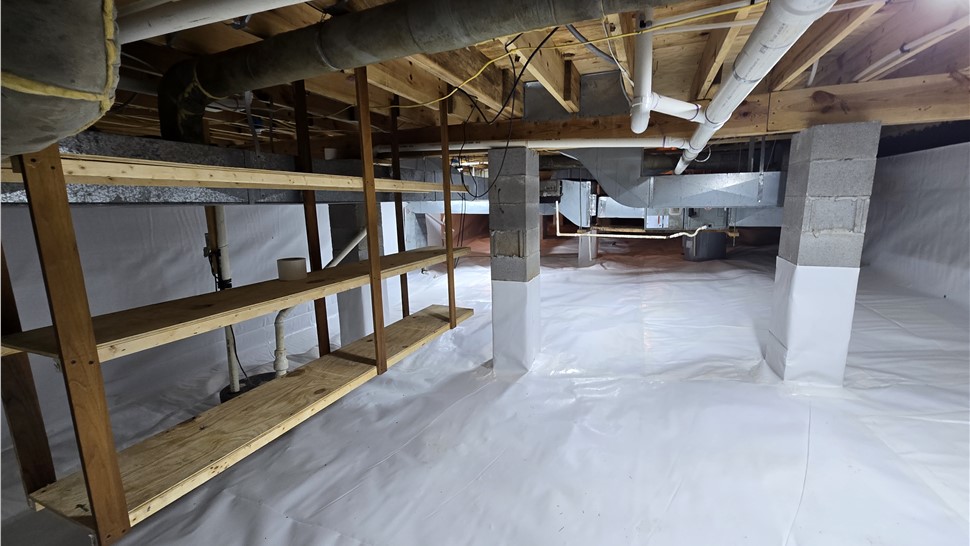 Crawl Space Project in Crossville, Tennessee by Innovative Home Services