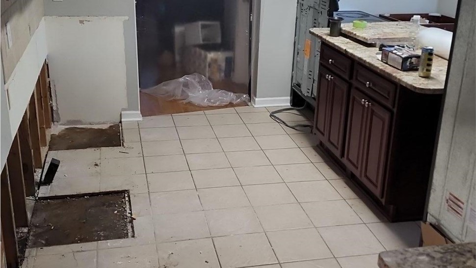 Water Damage Project in Knoxville, TN by Innovative Home Services