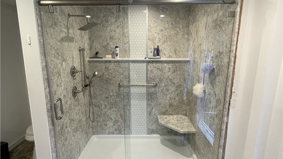 Bathrooms, Water Damage Project in Crossville, Tennessee by Innovative Home Services