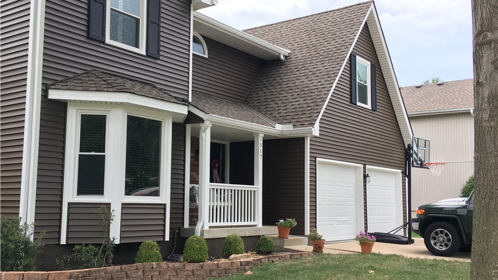 Gutters, Siding Project in Lee's Summit, MO by Integrity Roofing LLC