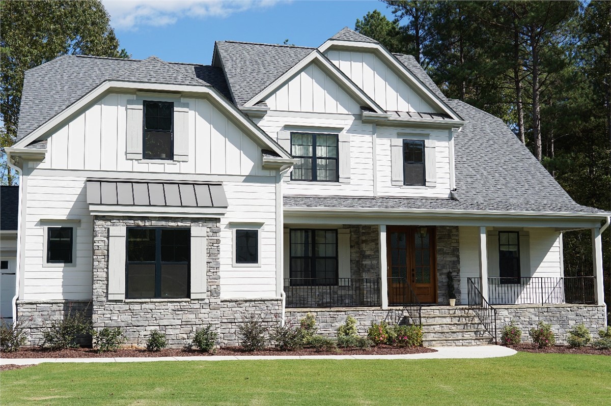 Black Windows on a White House