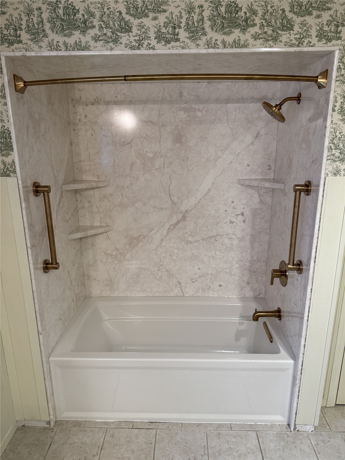 New Shower Walls with Accessories