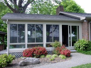 Year Round Sunroom with Glass Knee Wall