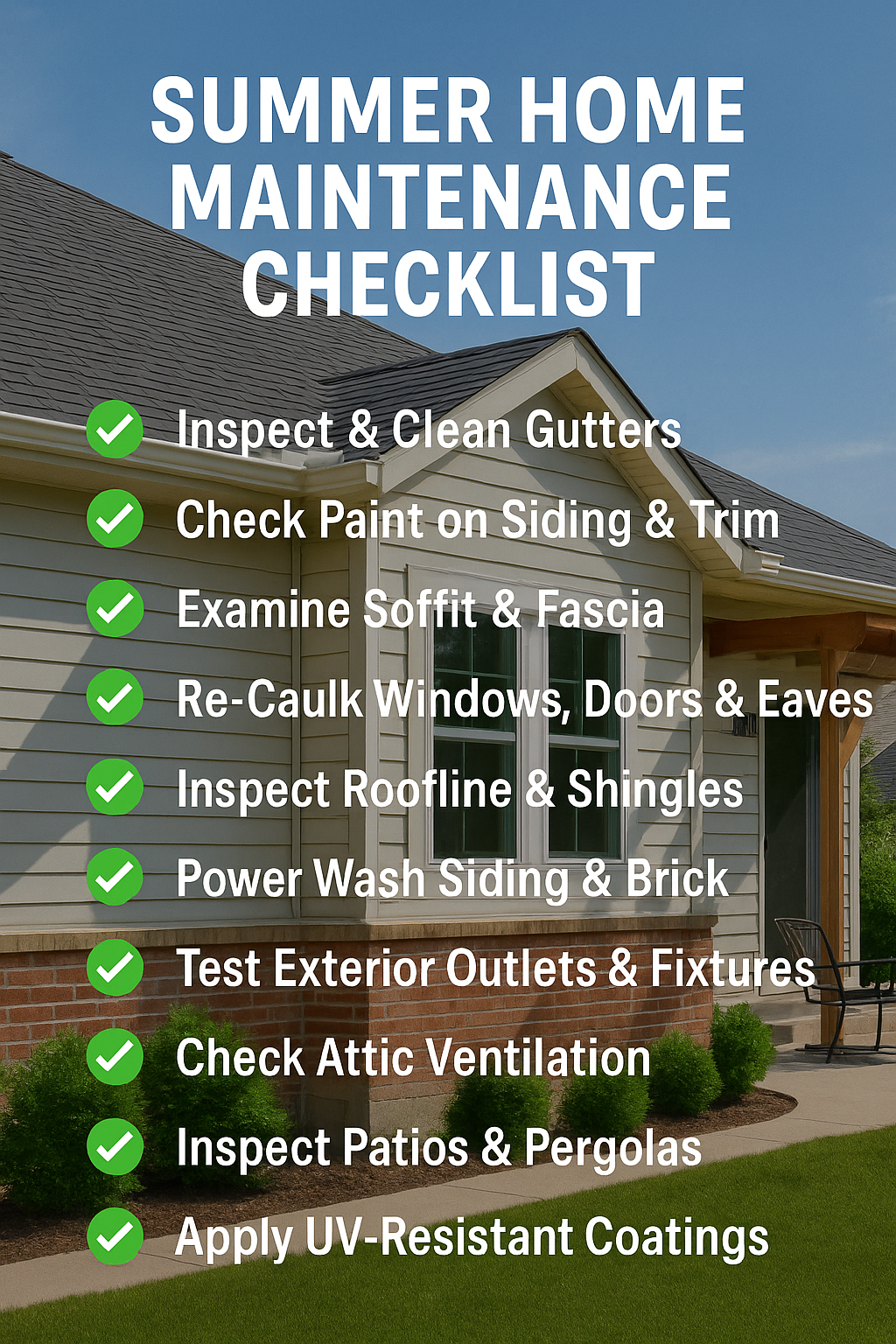 Beat the Heat: July Home Exterior Maintenance Tips for Central Texas