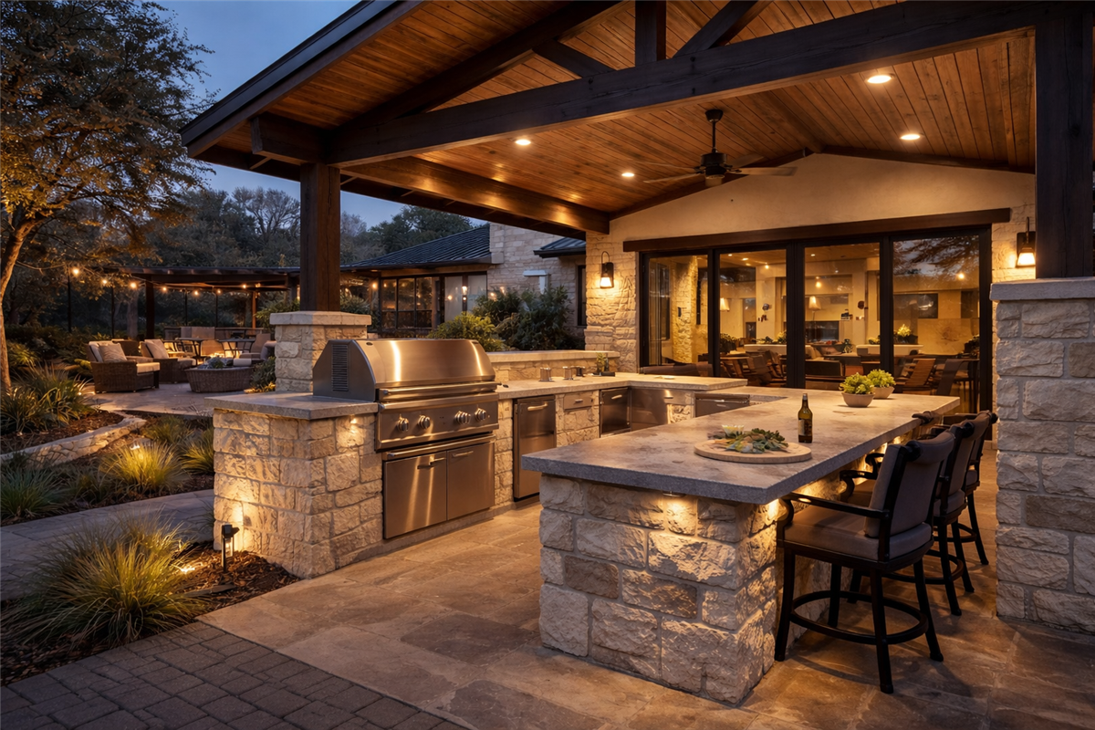 Outdoor Kitchens in Austin: What You Can (and Should) Build During Cooler Months