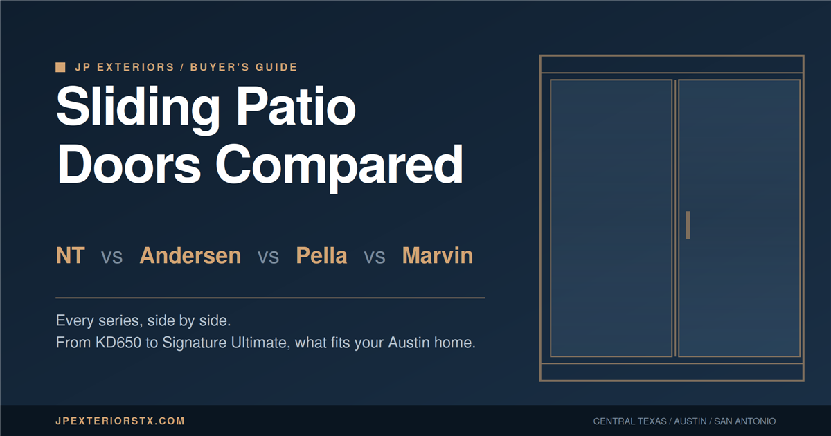 Sliding Patio Doors: NT vs Andersen vs Pella vs Marvin