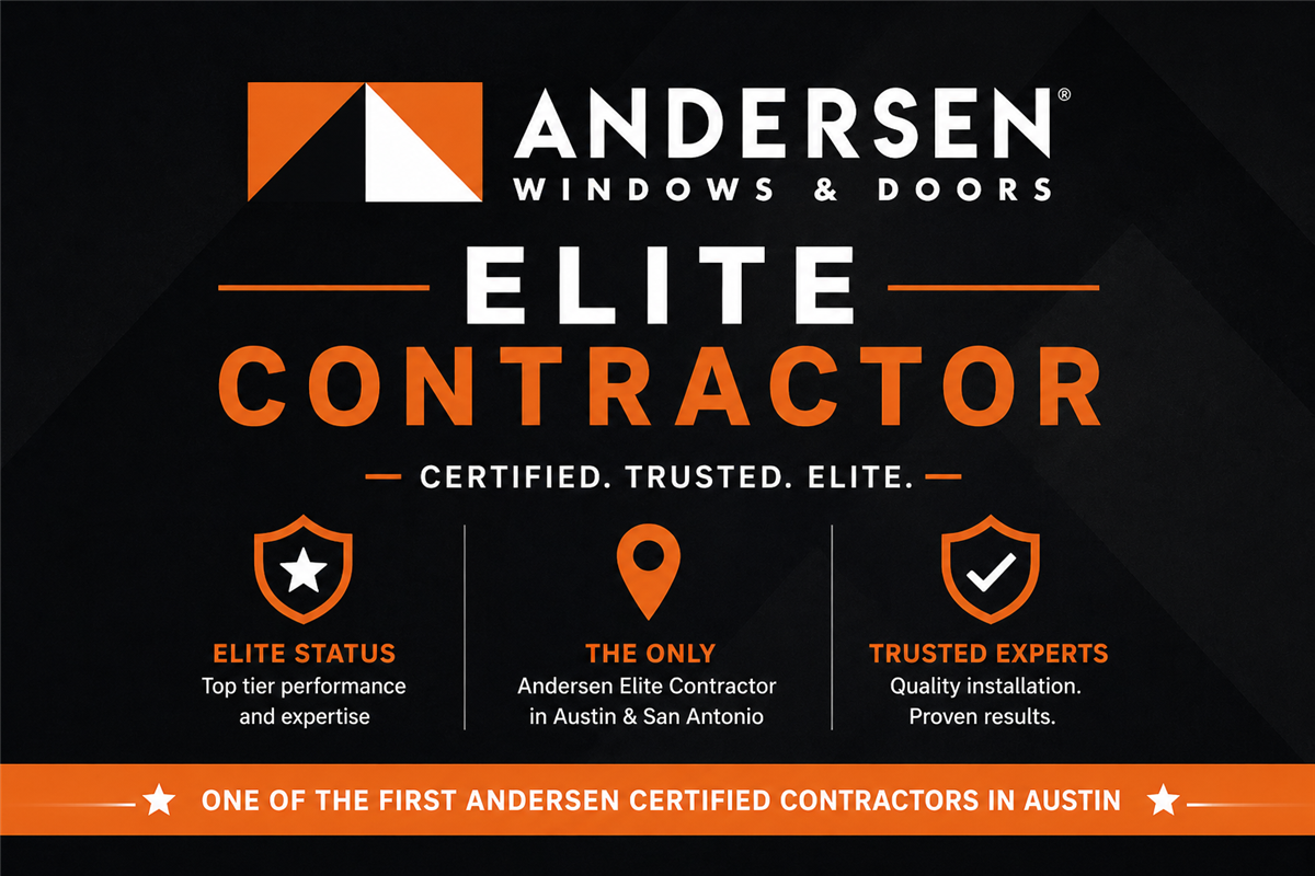 JP Exteriors Named Andersen Elite Contractor in Austin & San Antonio for 2026