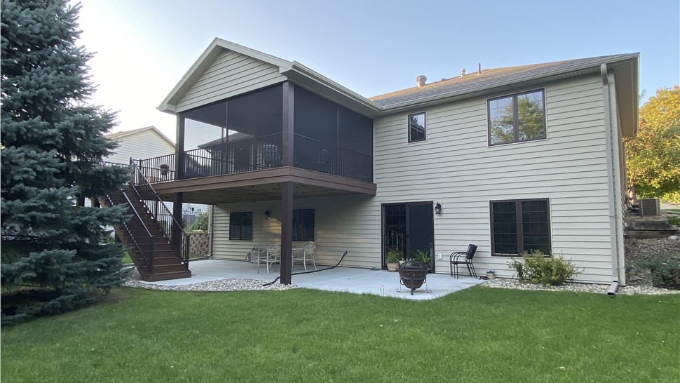  Siding,  Sunroom,  Windows, Deck Project in Sioux FAlls, SD by Juranek Home Improvements