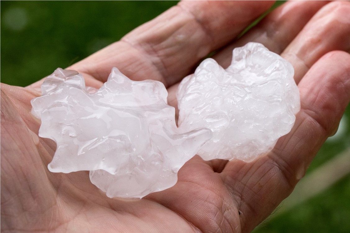 Hail can cause damage to your roof system. Always schedule a free inspection after a hail storm. 