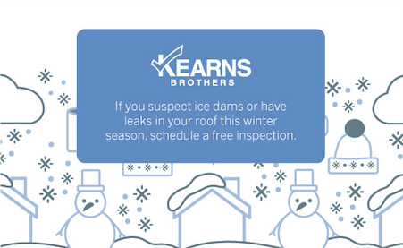 Preventing ice dams may feel difficult but Kearns Brothers can help to ensure they do not come back. 