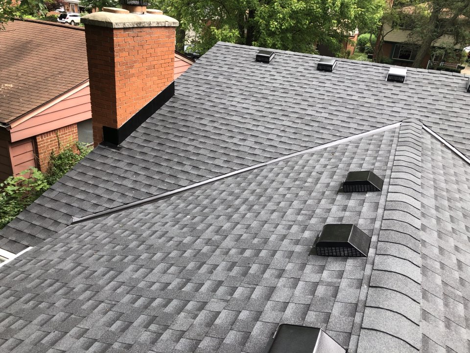 Kearns Brothers completed this residential roof replacement in metro Detroit.