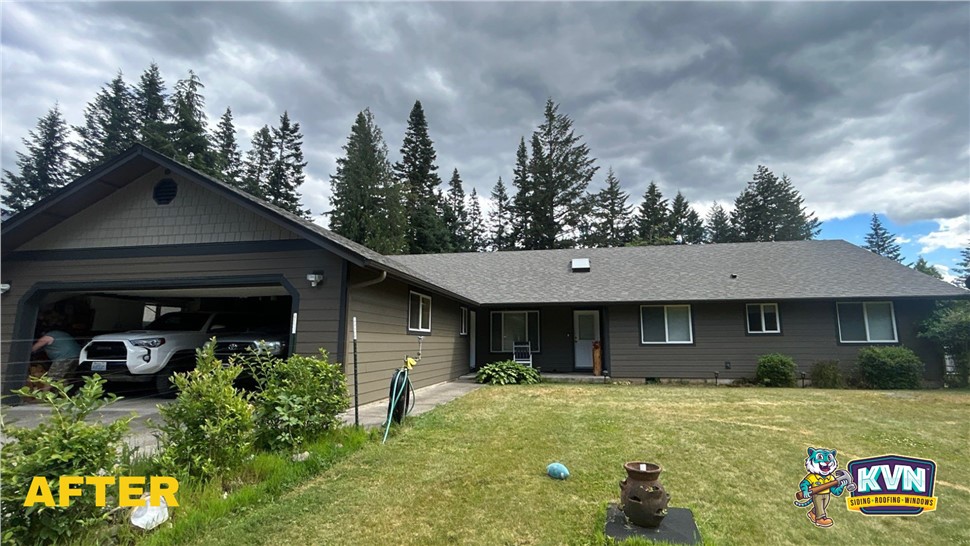 Gutters, Roofing, Siding Project in Stevenson, Washington by KVN Construction