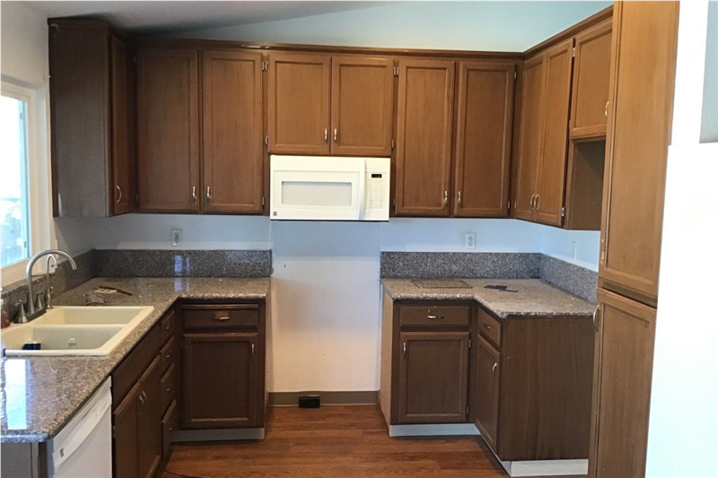 Project Spotlight! Painting Kitchen Cabinets Gray in Riverbank, CA