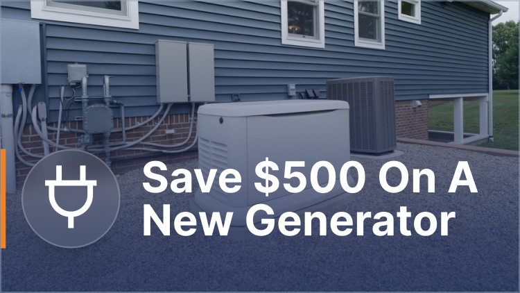Save $500 on a New Home Generator in Issaquah