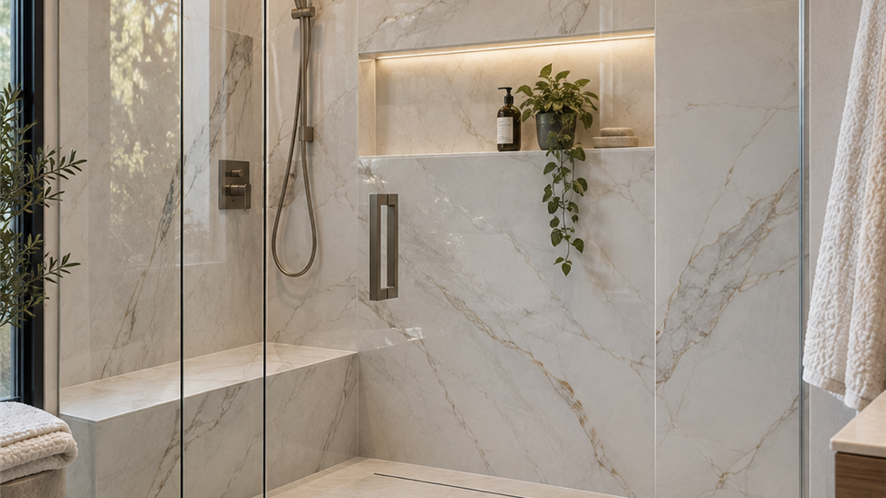 Solid Surface Shower Photo 17