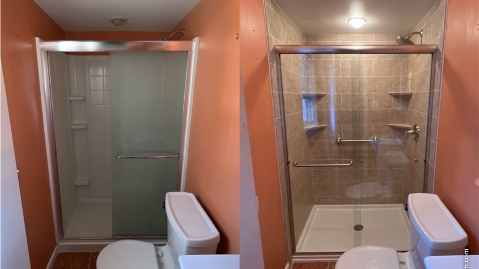 Showers Project in Woodbridge Township, NJ by Luxury Bath NJPA