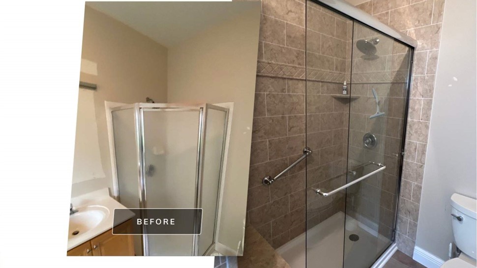 Showers Project in Mansfield, NJ by Luxury Bath NJPA