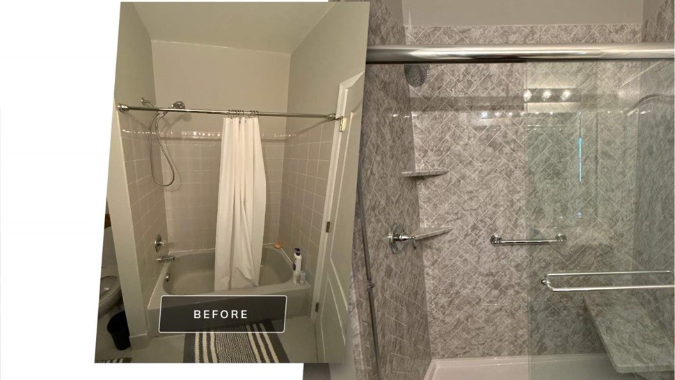 Bath Remodel, Conversions Project in Flemington, New Jersey by Luxury Bath NJPA