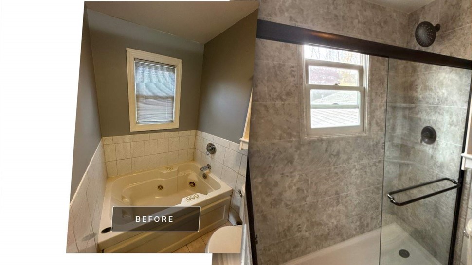 Showers Project in Hackettstown, New Jersey by Luxury Bath NJPA