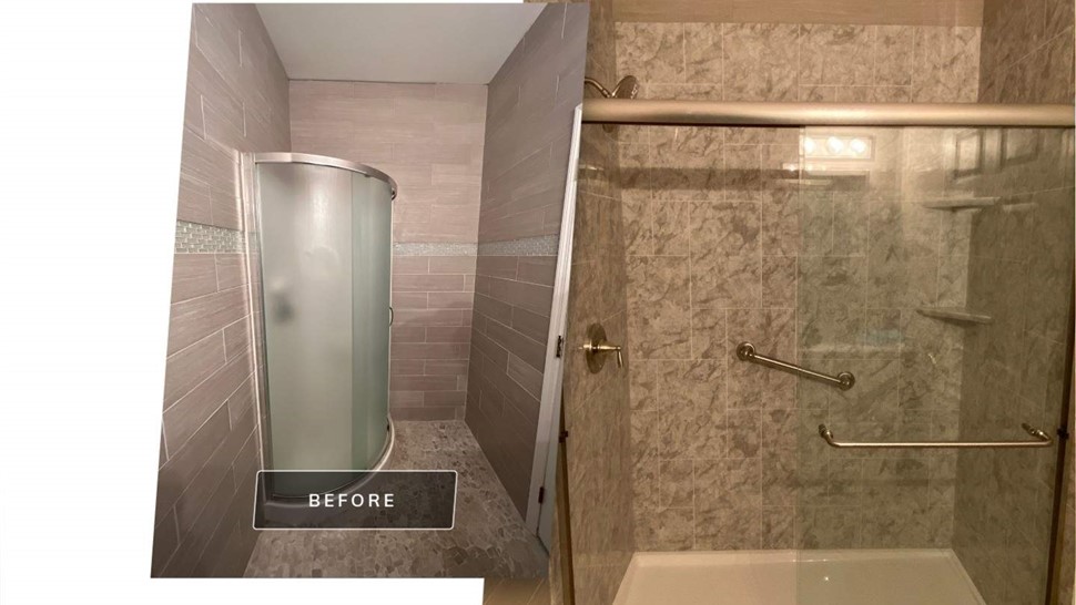 Showers Project in Manchester Township, NJ by Luxury Bath NJPA