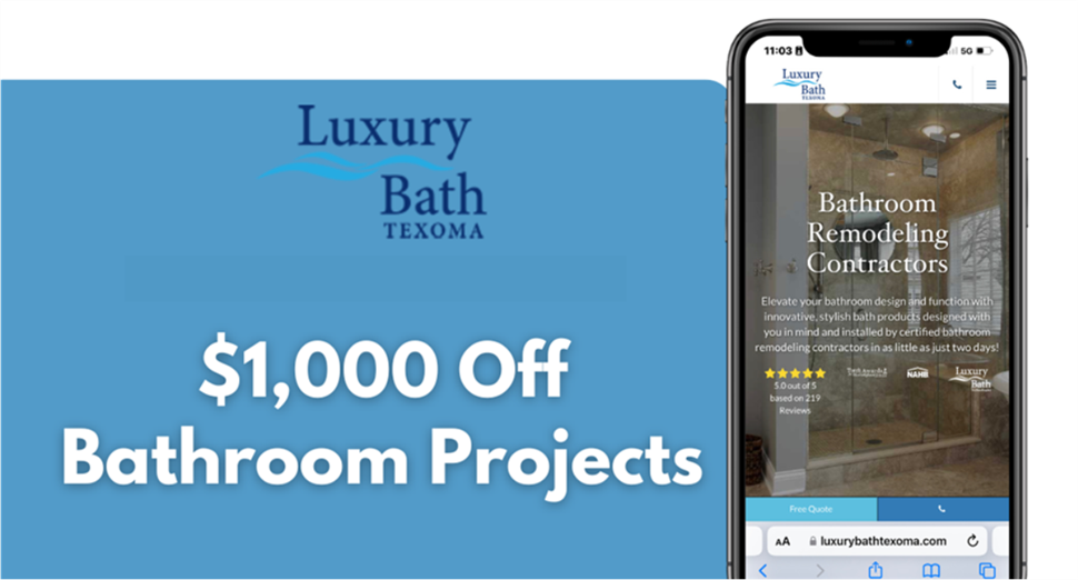Luxury Bath Texoma Bathroom Remodel Offer