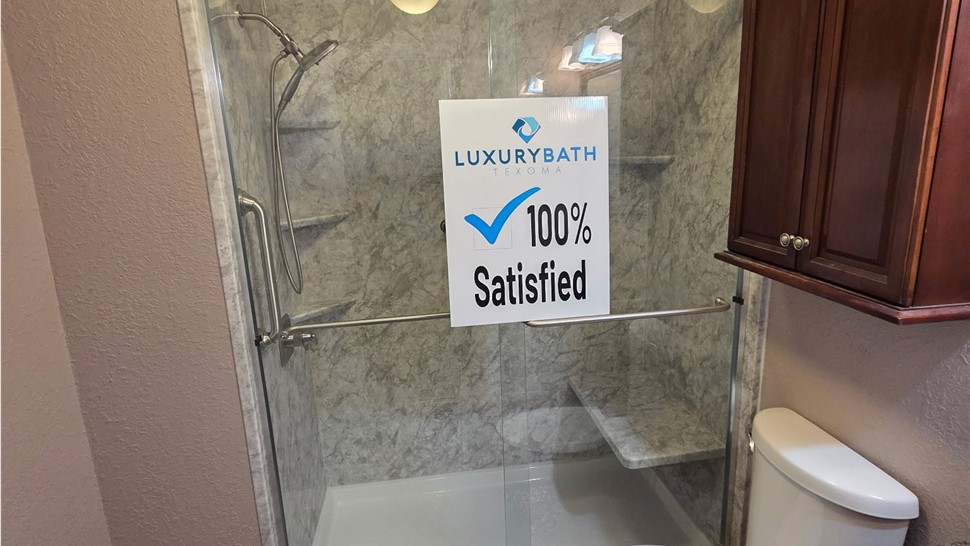 Shower Project in Bowie, TX by Luxury Bath of Texoma