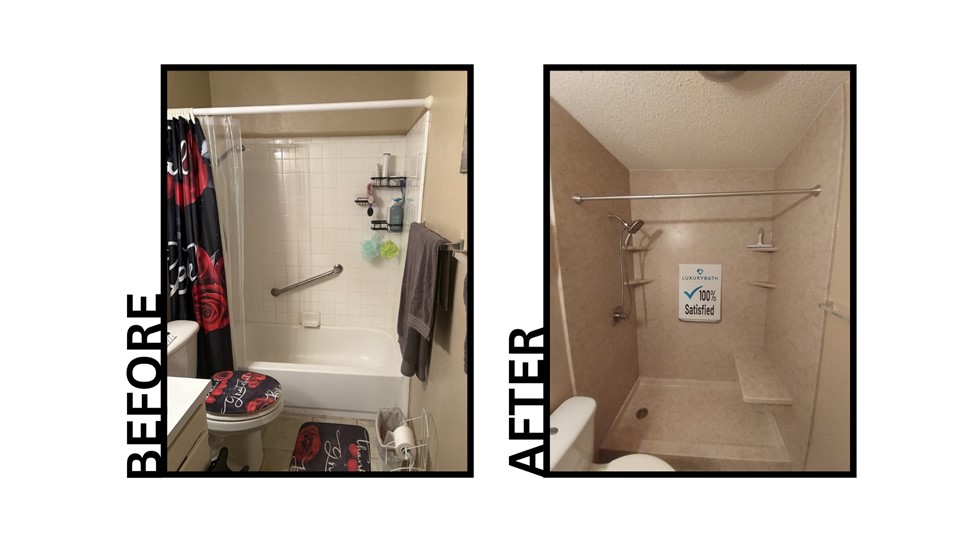Shower Project in Wichita Falls, Texas by Luxury Bath of Texoma