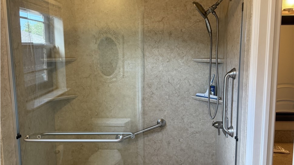 Shower Project in Lawton, Oklahoma by Luxury Bath of Texoma