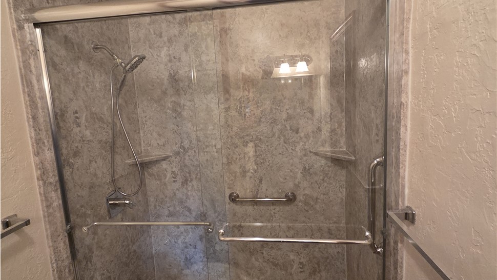 Shower Project in Geronimo, Oklahoma by Luxury Bath of Texoma