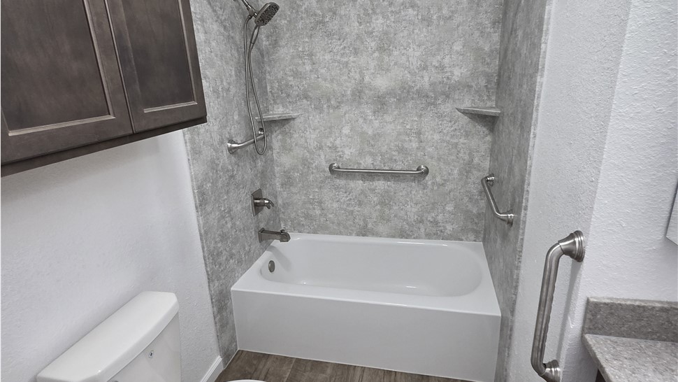 Full Bath Remodel Project in Carnegie, Oklahoma by Luxury Bath of Texoma