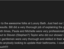 After photo of Wichita Falls TX walk-in shower completed during bath-to-shower conversion.