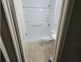 Bath Conversion, Full Bath Remodel Project in Bowie, TX by Luxury Bath of Texoma