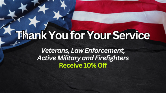 Thank You for Your Service Discount: 10% Off Basement Remodels