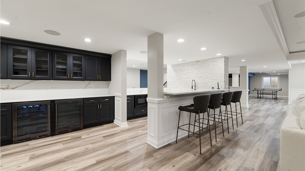 Basement Remodeling Project in South Barrington, IL by Matrix Basements