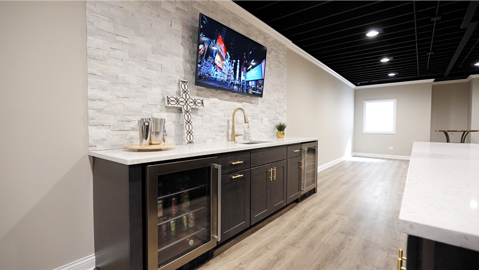 Basement Remodeling Project in Geneva, IL by Matrix Basements