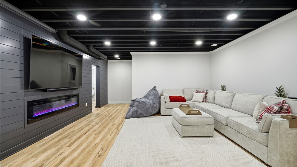 Basement Remodeling Project in Menomonee Falls, Wisconsin by Matrix Basements