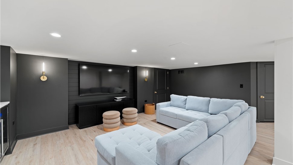 Basement Remodeling Project in Lake Forest, IL by Matrix Basements