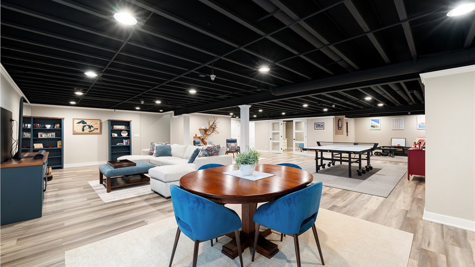 Elgin, IL Basement Remodeling Project Basement Remodeling Project in Elgin, IL by Matrix Basements